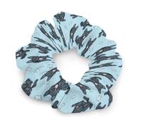 German Shepherd Dog Pattern Women's Scrunchies Ponytail Hold Hair Ties Gentle Hairs Bands Accessories for All Tousle Types