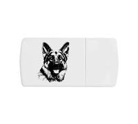 'German Shepherd Dog' Pill Box with Tablet Splitter (PI00022619)