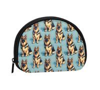German Shepherd Dog Print Coin Purse - Mini Coin Purses for Women, Cute Small Change Purse Coins Pouch