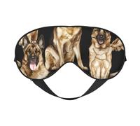 German Shepherd Dog Print Outdoor Travel Stylish Eye Mask Adjustable Sleep Camping Meditation Relaxation