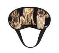 German Shepherd Dog Print Sleep Mask for Side Sleepers Cute Blackout Eye Mask Shades Cover for Home or Travel
