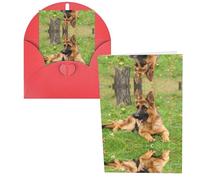 german shepherd dog Print Thank You Cards Greeting Cards With Envelopes Blank Note Cards 10x15 cm Perfect for Thank Yous Invitations