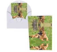german shepherd dog Print Thank You Cards Greeting Cards With Envelopes Blank Note Cards 10x15 cm Perfect for Thank Yous Invitations