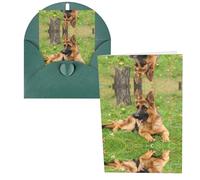 german shepherd dog Print Thank You Cards Greeting Cards With Envelopes Blank Note Cards 10x15 cm Perfect for Thank Yous Invitations