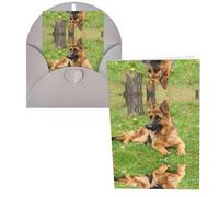 german shepherd dog Print Thank You Cards Greeting Cards With Envelopes Blank Note Cards 10x15 cm Perfect for Thank Yous Invitations