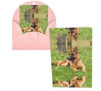 german shepherd dog Print Thank You Cards Greeting Cards With Envelopes Blank Note Cards 10x15 cm Perfect for Thank Yous Invitations