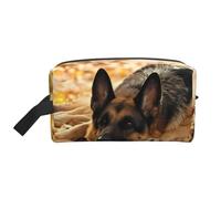 German Shepherd Dog Print Toiletry Bag for Men Travel Toiletry Bag, Spacious Capacity Cosmetic Bag for Women