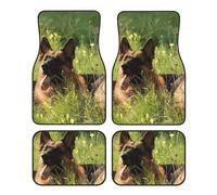 German Shepherd Dog Printed,Car Floor Mats Set of 4,Vehicle Floor Rugs Non-Slip Auto Foot Mats Car Accessories