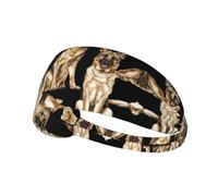 German Shepherd Dog Printing Double-Sided,Unisex Elastic Sports Headband,Ideal As A Gift For Sports-Loving Friends,Family