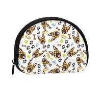 German Shepherd Dog Squash Coin Purse, Cute Mini Coin Purse for Women, Small Change Purse Coin Pouch