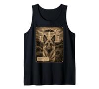 German Shepherd Dog UFO Alien Abduction Case File 74-1967 Tank Top