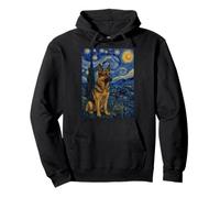 German Shepherd Dog Van Gogh Starry Night Pullover Hoodie