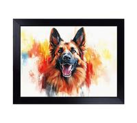 German Shepherd Dog Vol.2 | Lap Tray with Padded Cushion, Portable Surface with Bean Bag Base, Perfect Surface for Working, Crafting, TV Eating and Laptop Use