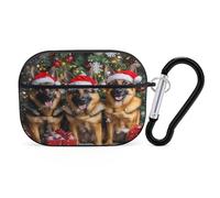 German Shepherd Dogs Christmas Personalized Wireless Bluetooth Earphone Protective Case Cover Compatible with Airpods Pro