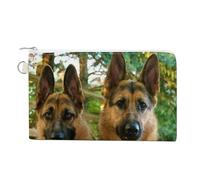 German Shepherd Dogs Coin Purse Lightweight Change Purse Mini Zipper Tool Bag Canvas Coin Wallets,Women Men