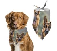 German Shepherd DogsPet Scarf Dog Bandana for Small Medium Large Exquisite Unique Cat Dogs Kerchief Premium Fabric Cute Triangle Cat Dogs Bibs Scarf