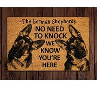 German Shepherd Doormat - Funny Kitchen Home & Bedroom Welcome Mats, 18x30 Inch