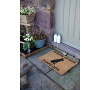 German Shepherd doormat - Regular 60x40cm Artsy Mats Black 40cm x 60cm