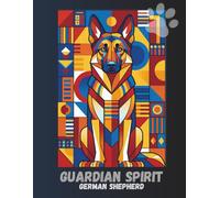 German Shepherd Dot Grid Notebook - 100 Pages | A5 Dotted Journal for Dog Lovers | Guardian Spirit