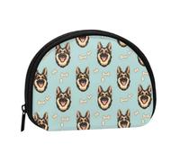 German Shepherd Face Print Coin Purse - Mini Coin Purses for Women, Cute Small Change Purse Coins Pouch