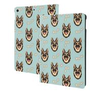 German Shepherd Face Print Compatible with ipad 9th/8th/7th Generation Case Cover, Tablet Cases Compatible with ipad Case 10.2 Inch, Auto Wake/Sleep, Folio Stand