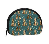 German Shepherd Family Print Coin Purse - Mini Coin Purses for Women, Cute Small Change Purse Coins Pouch