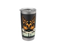 German Shepherd Food Stare Dog Stainless Steel Insulated Tumbler