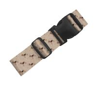 German Shepherd Foot Prints, Adjustable Luggage Straps for Suitcases Packing Belts Travel Accessories