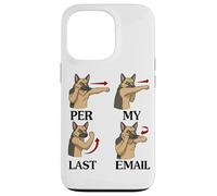 German Shepherd Funny Per My Last Email Office Work Humor Case for iPhone 13 Pro