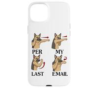 German Shepherd Funny Per My Last Email Office Work Humor Case for iPhone 15 Plus