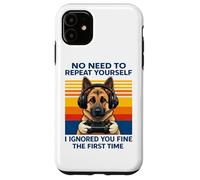 German Shepherd Gamer Ignored You Fine The First Time Retro Case for iPhone 11