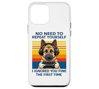 German Shepherd Gamer Ignored You Fine The First Time Retro Case for iPhone 12 mini