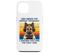 German Shepherd Gamer Ignored You Fine The First Time Retro Case for iPhone 13