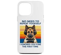 German Shepherd Gamer Ignored You Fine The First Time Retro Case for iPhone 13 Pro Max