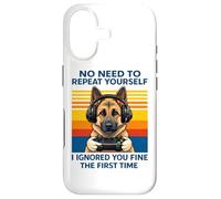 German Shepherd Gamer Ignored You Fine The First Time Retro Case for iPhone 17