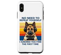 German Shepherd Gamer Ignored You Fine The First Time Retro Case for iPhone XS Max