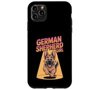 German Shepherd Girl Cute Cartoon Dog Owners Womens Alsatian Case for iPhone 11 Pro Max