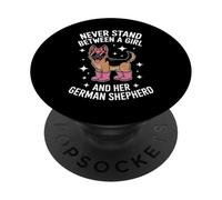 German Shepherd Girl Funny German Shepherd PopSockets Adhesive PopGrip