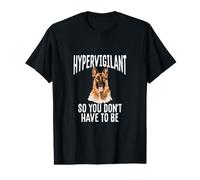 German Shepherd Guard Police Army Service Dog Saying Value Graphic T-Shirt