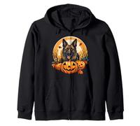 German Shepherd Halloween Zip Hoodie