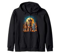 German Shepherd Halloween Zip Hoodie