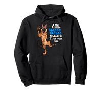 German Shepherd Happy Dance Dog Quote Pullover Hoodie
