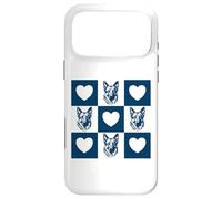 German Shepherd Heart Checkered Grid GSD Mom Case for iPhone 17 Pro Max