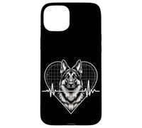 German Shepherd Heartbeat Case for iPhone 15 Plus