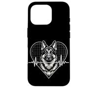 German Shepherd Heartbeat Case for iPhone 16 Pro