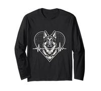 German Shepherd Heartbeat Long Sleeve T-Shirt