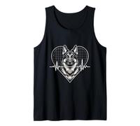 German Shepherd Heartbeat Tank Top