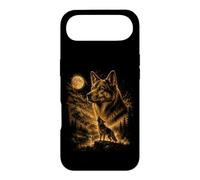 German Shepherd Howling To The Moon Forest Mountain Case for iPhone Air