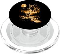 German Shepherd Howling To The Moon PopSockets PopGrip for MagSafe