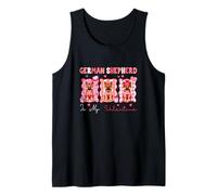 German Shepherd is My Valentine Three Cute Dogs Owner Kids Tank Top